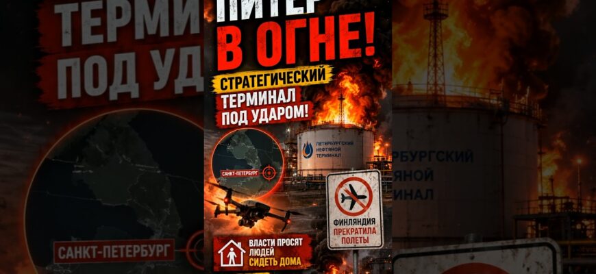 Атака дронов на Петербургский нефтяной терминал Сегодня 5 Июля 2026