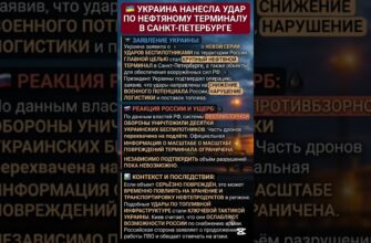 Удар по нефтяному терминалу в Санкт-Петербурге 05.07.2026